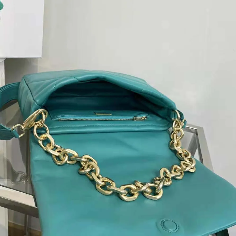 Prada Padded Nappa Leather Shoulder Bag for Women in Lime