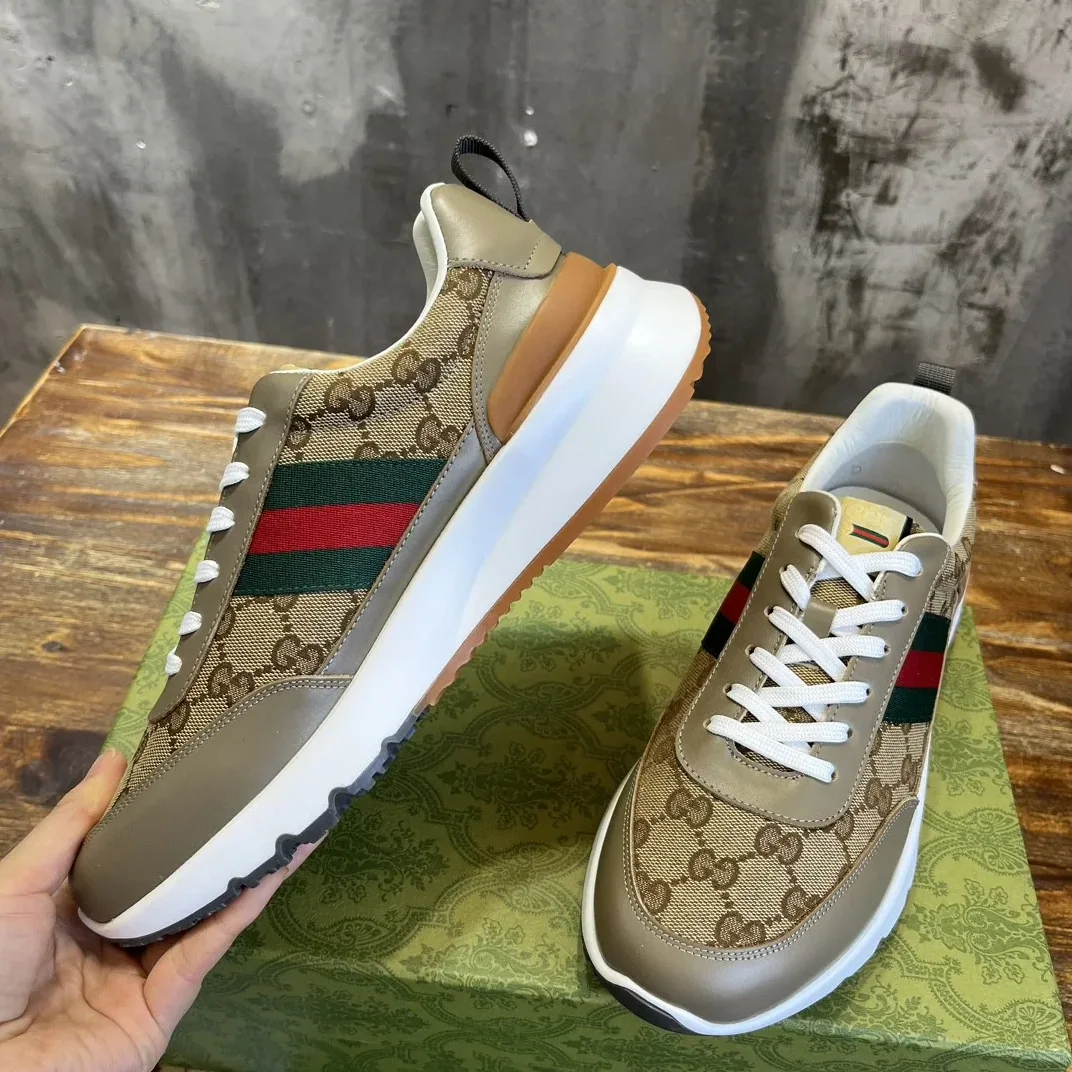 Gucci Sneaker With Web Beige Gucci Sneaker With Web Beige