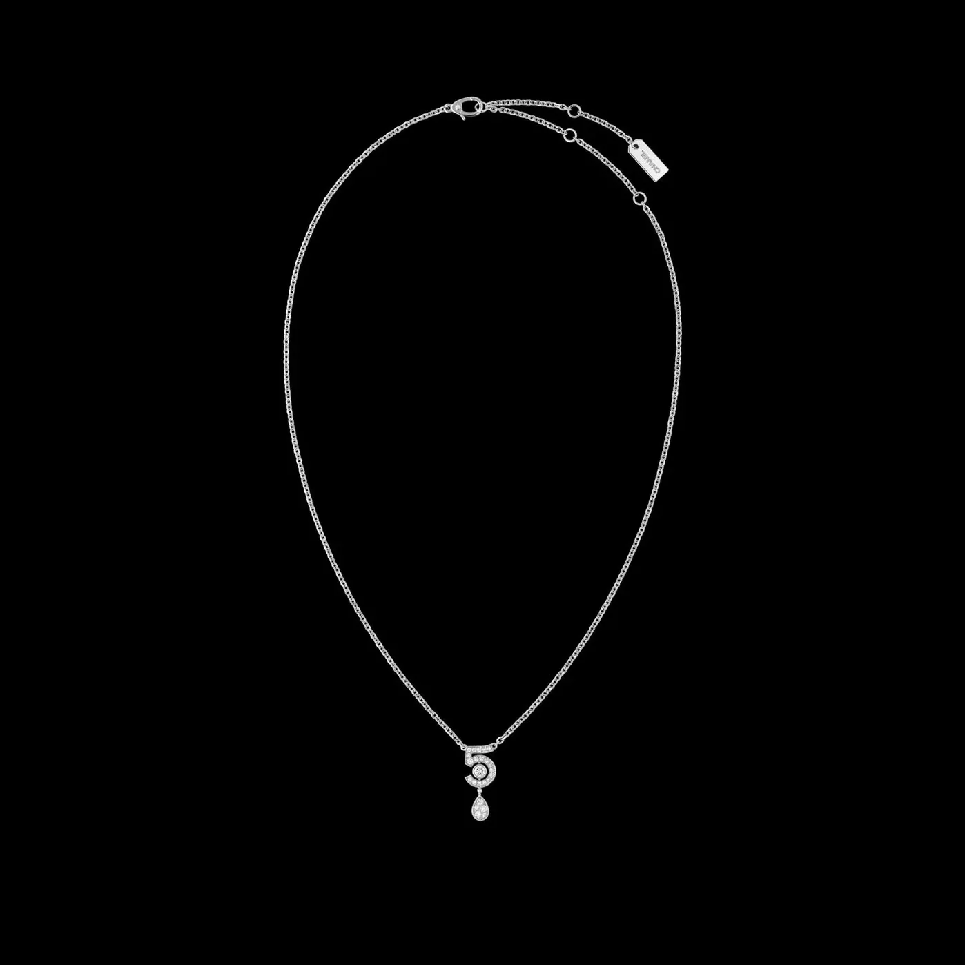 Chanel Eternal N°5 Necklace White Gold Chanel Eternal N°5 Necklace White Gold