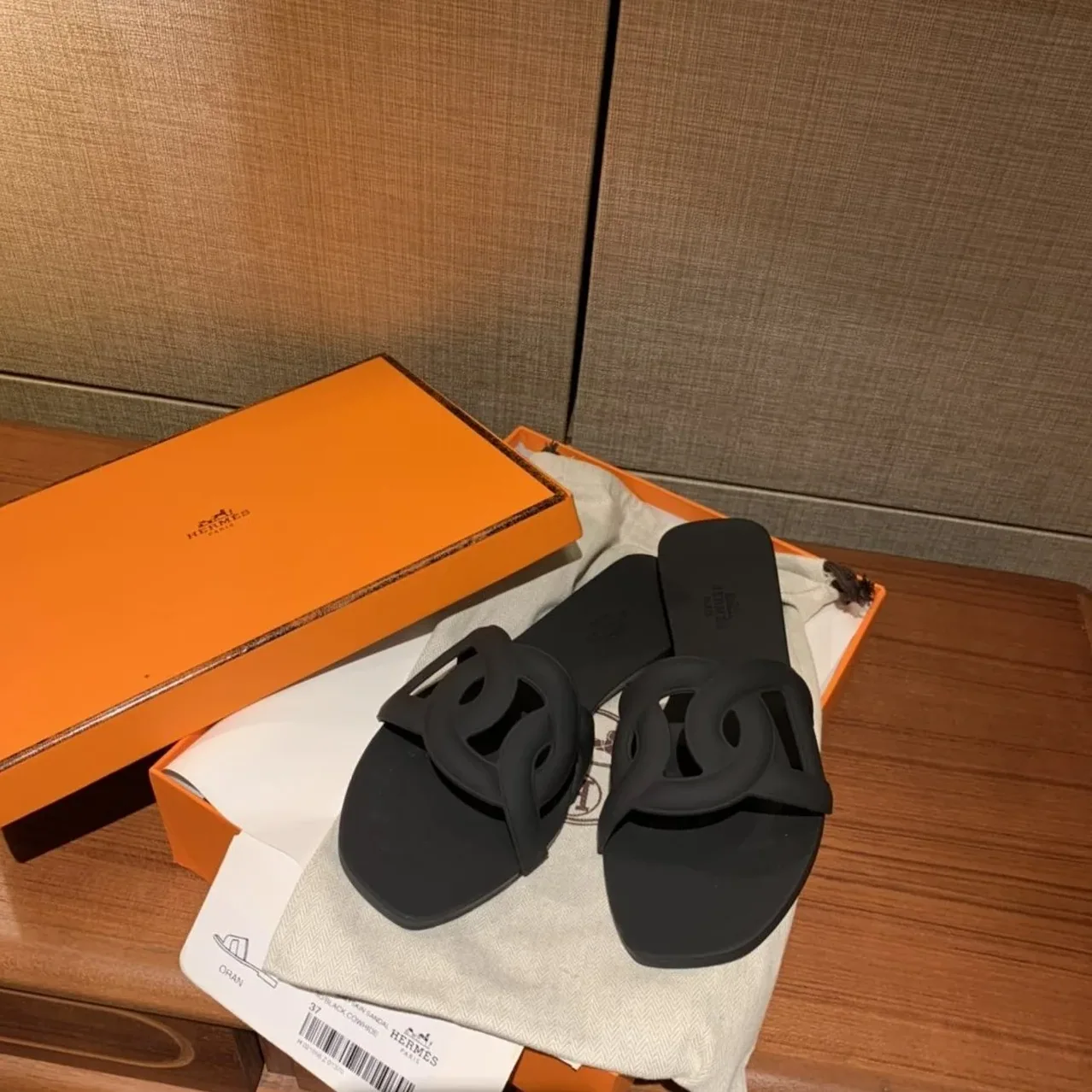 Hermes Aloha Sandal Black , Shoes for Women