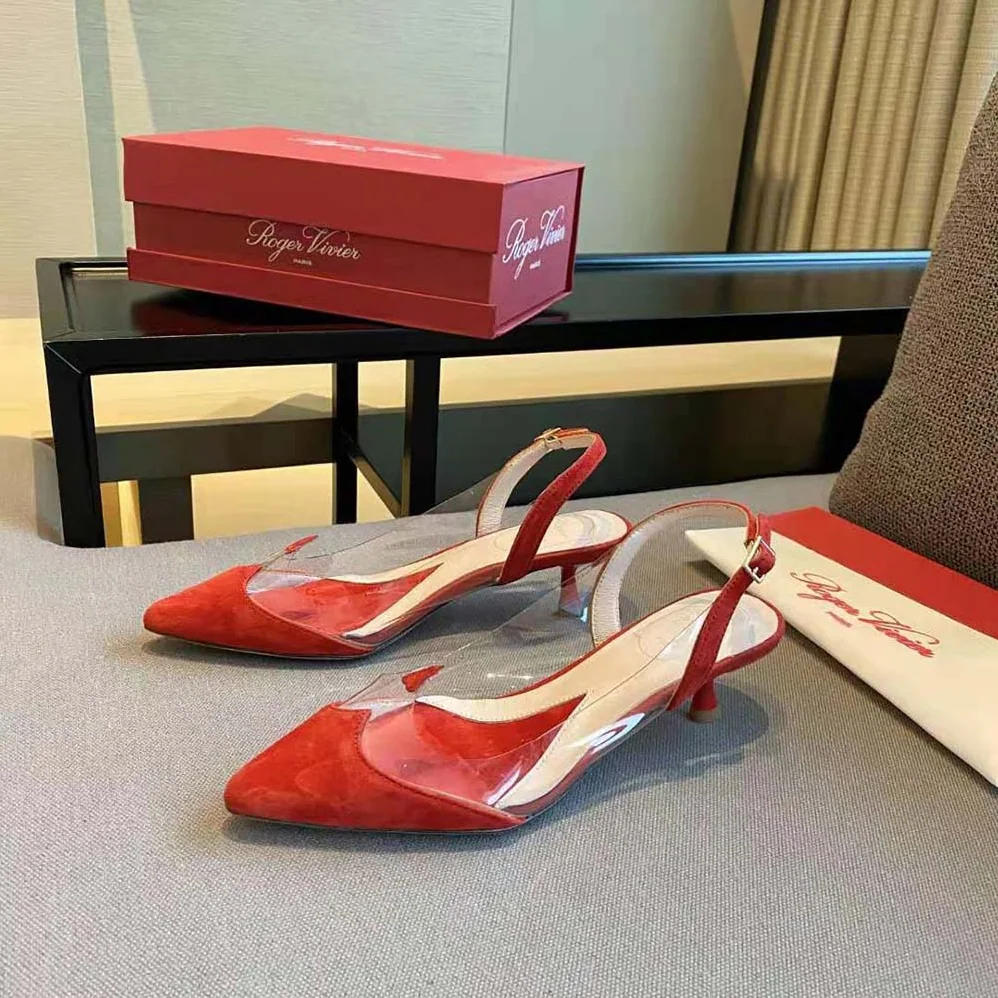 Roger Vivier I Love Vivier Slingback Pumps in PVC for Women in Red