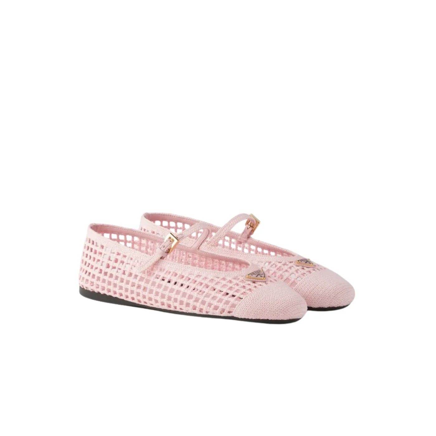 Prada Crochet Ballerinas Orchid Pink 1F364O_2F46_F0615_F_005