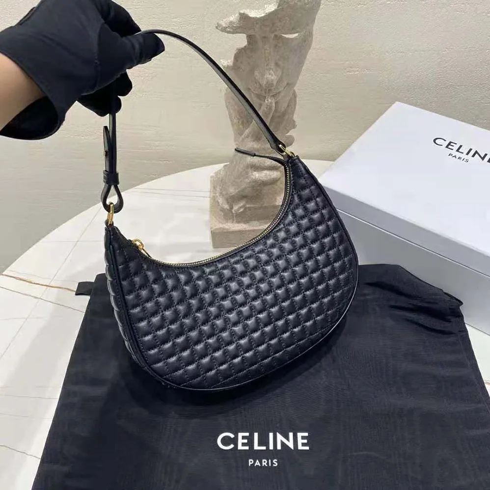 Celine AVA Bag in Quilted Lambskin for Women in Black Celine AVA Bag in Quilted Lambskin for Women in Black