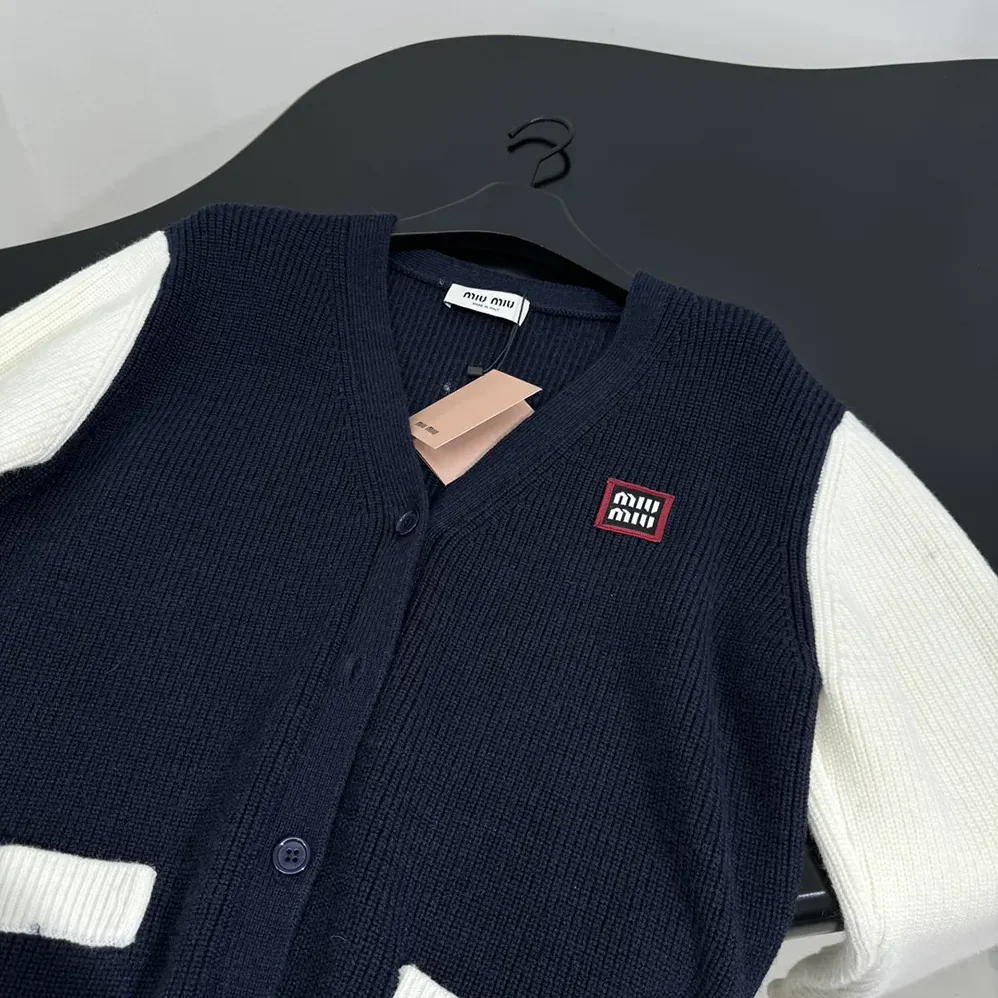 Miu Miu Wool and Cashmere Cardigan for Women Miu Miu Wool and Cashmere Cardigan for Women