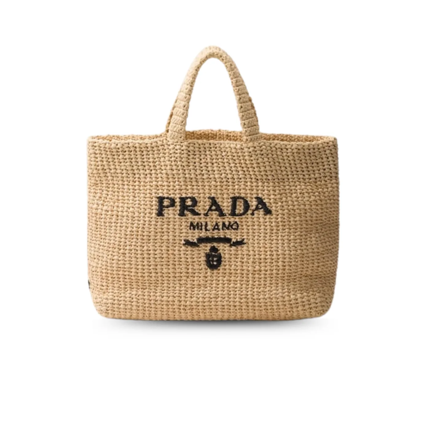 Prada Crochet Tote Bag / Beige 1BG392_2A2T_F0018_V_OOL