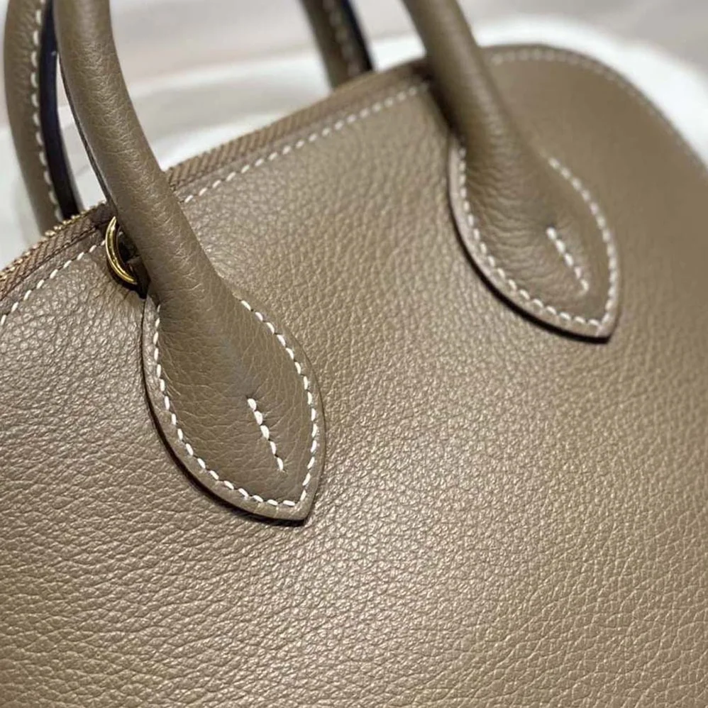 Hermes Bolide 1923 Bag in Epsom Calfskin for Unisex in Brown/Gold Hermes Bolide 1923 Bag in Epsom Calfskin for Unisex in Brown/Gold
