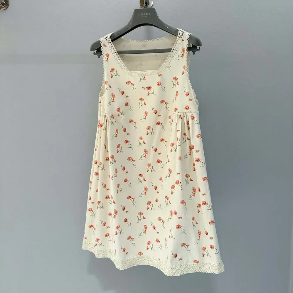 Prada Floral Print Linen Mini for Women in dress