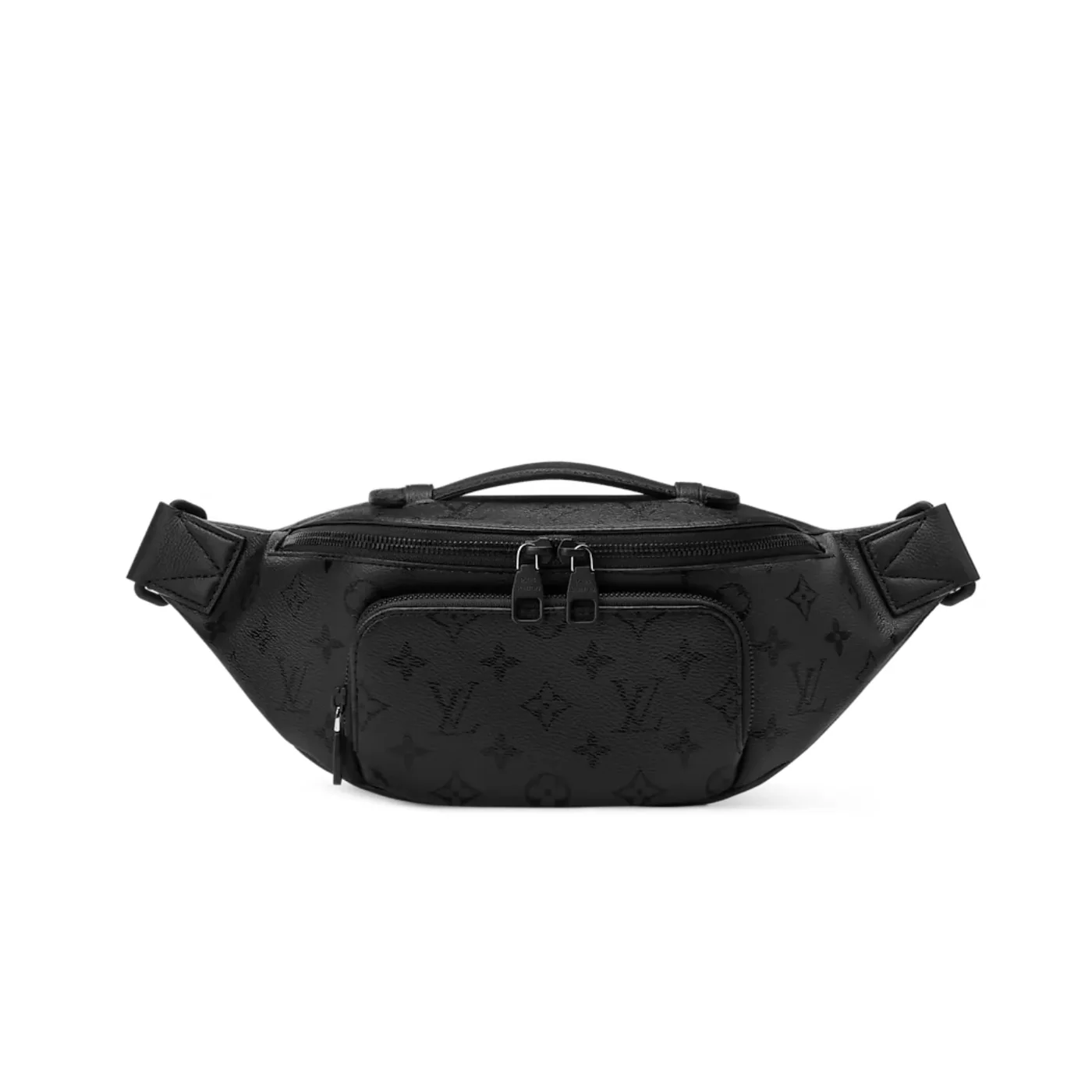 Louis Vuitton Rush Bumbag / Black Monogram Midnight Black Hardware