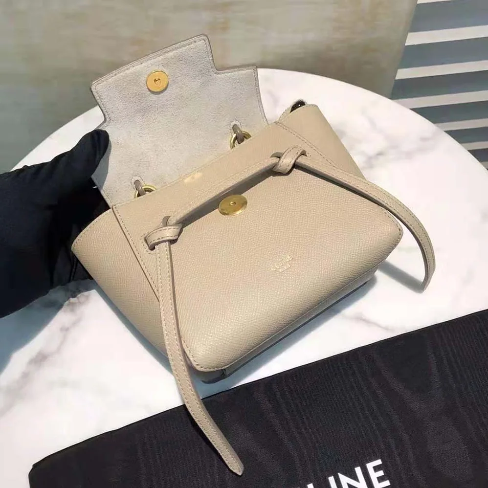 Celine Pico Belt Bag in Grained Calfskin for Women in Beige Celine Pico Belt Bag in Grained Calfskin for Women in Beige
