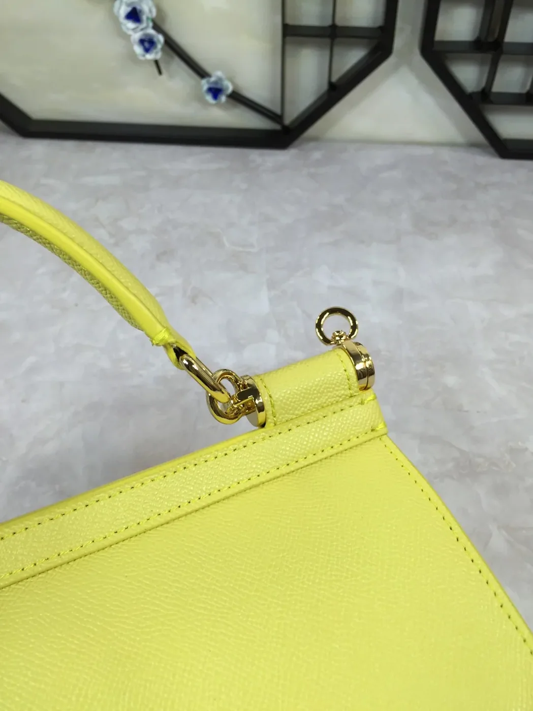 Dolce & Gabbana Medium Sicily Handbag In Dauphine Palladium / DG Dolce & Gabbana Medium Sicily Handbag In Dauphine Palladium / DG