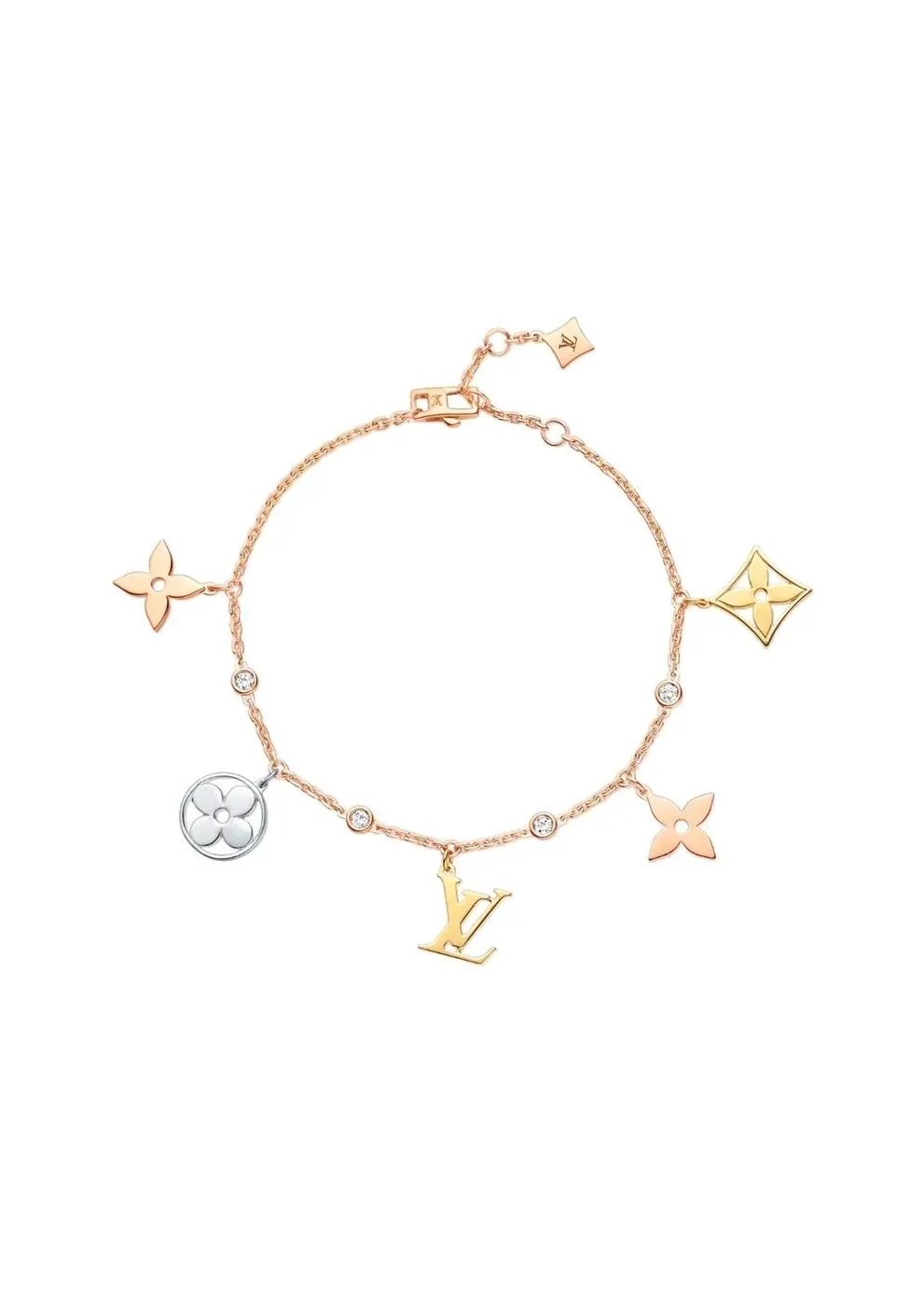 Idylle Blossom Charms Bracelet Gold Idylle Blossom Charms Bracelet Gold