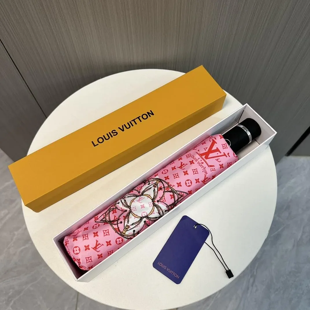 Louis Vuitton Automatic Folding Umbrella Pink Louis Vuitton Automatic Folding Umbrella Pink