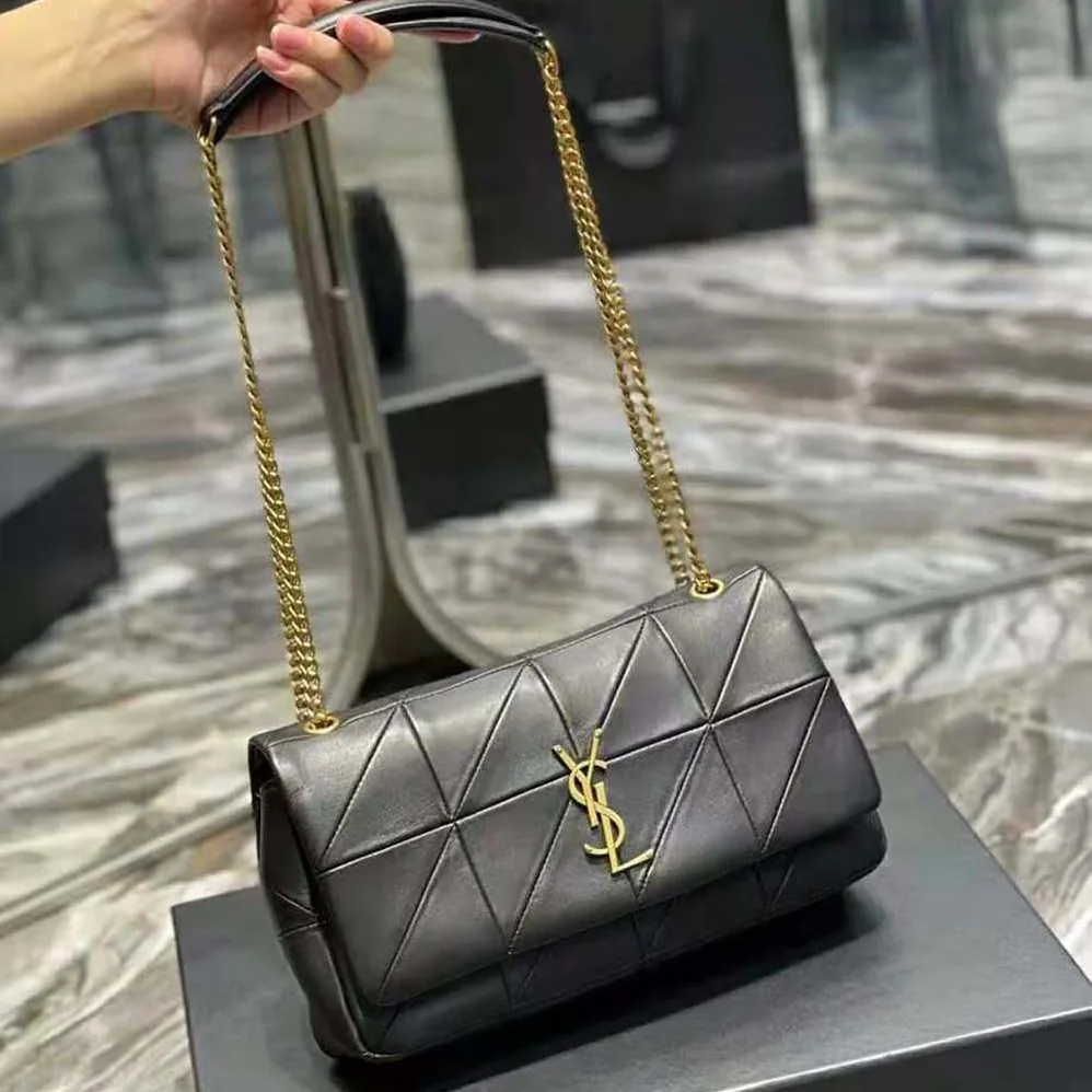 Saint Laurent YSL Jamie Medium Carre Reive Gauche in Lambskin for Women Saint Laurent YSL Jamie Medium Carre Reive Gauche in Lambskin for Women