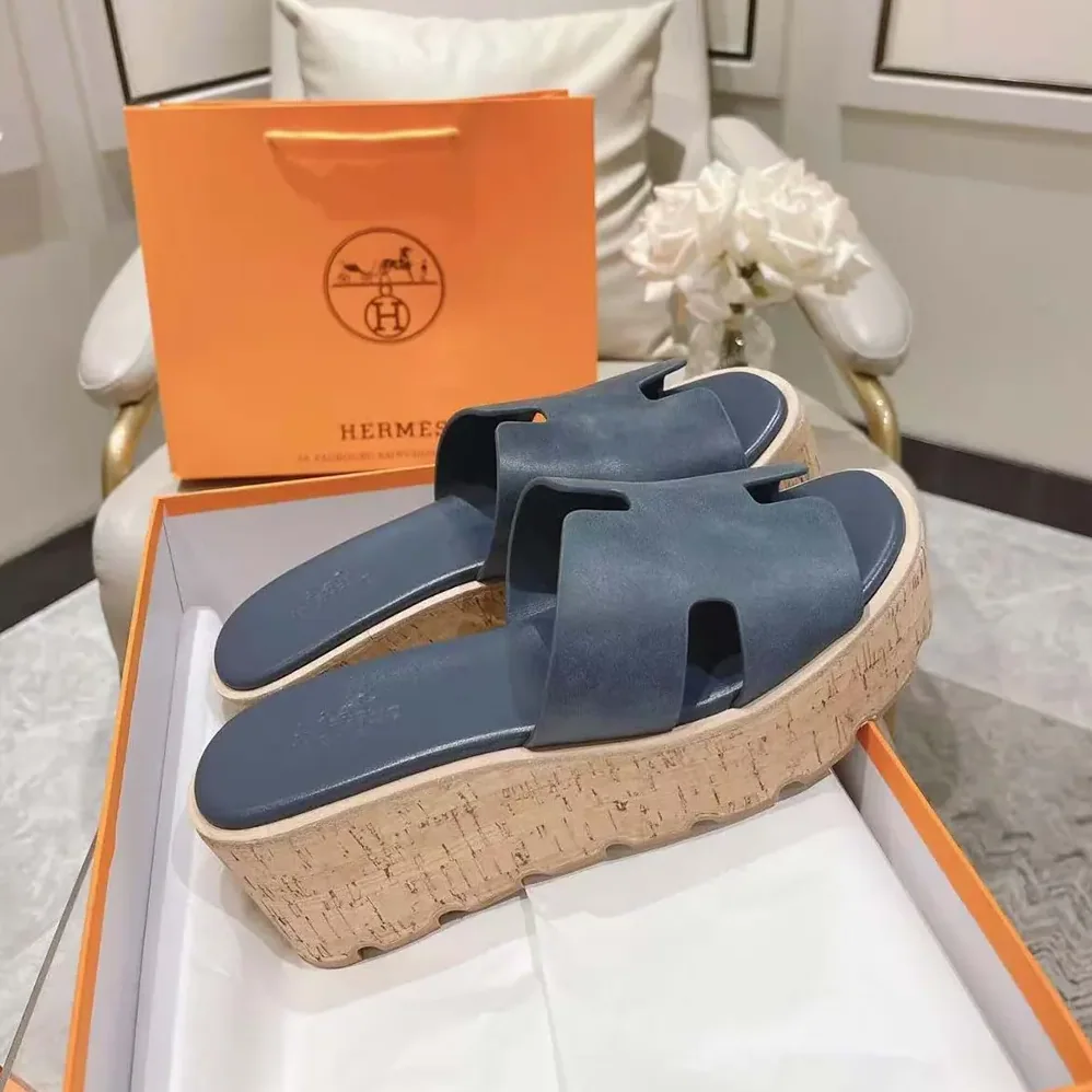 Hermes Eze 30 Sandal for Women in Navy