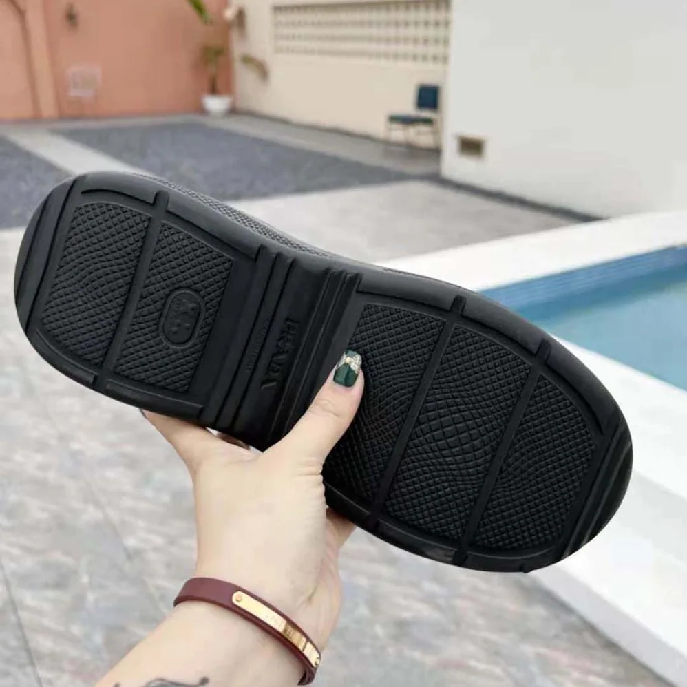 Prada Foam Rubber Mules With Embossed Rubber Triangle Logo for Women in Black Prada Foam Rubber Mules With Embossed Rubber Triangle Logo for Women in Black