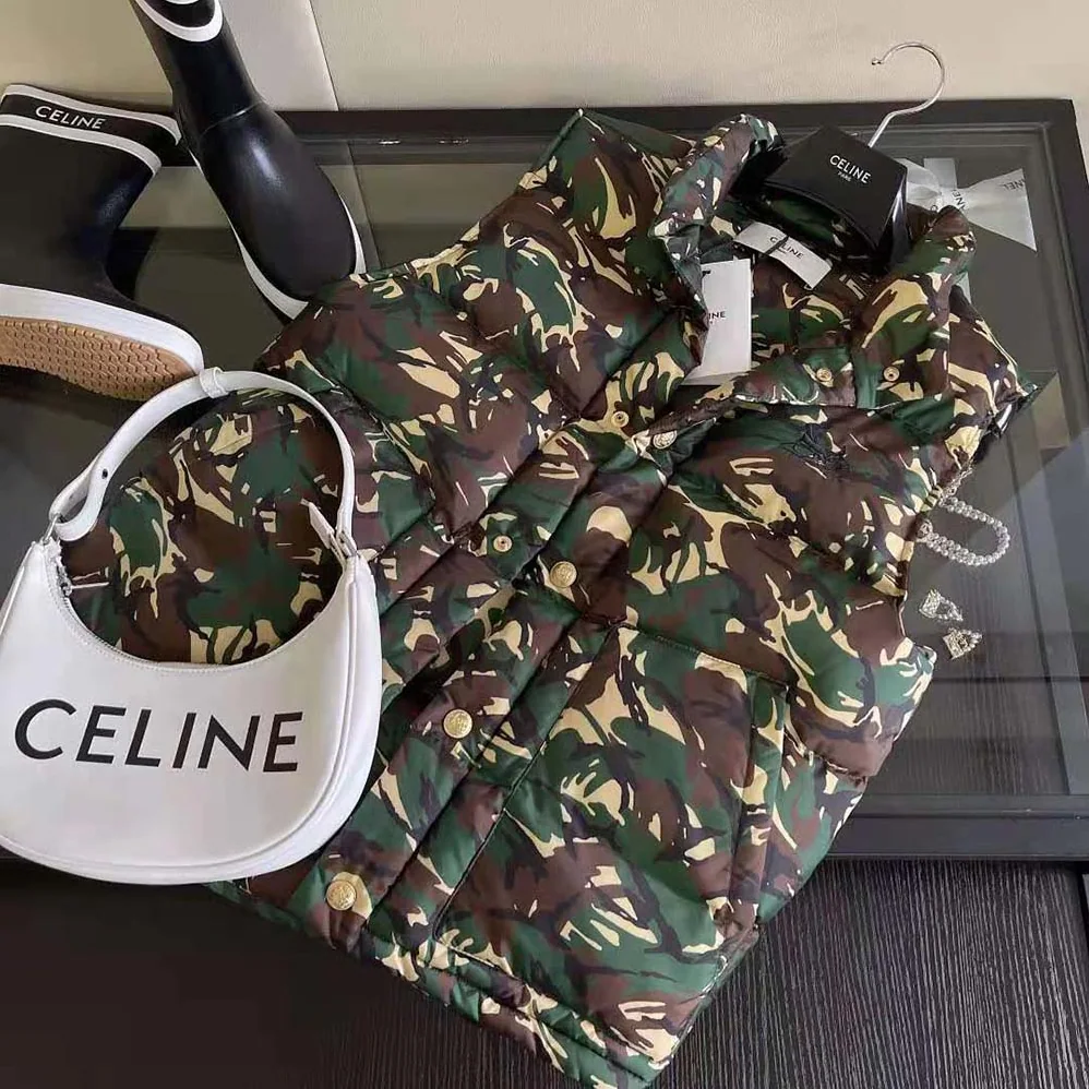 Celine Loose Jacket in Printed Nnylon for Women