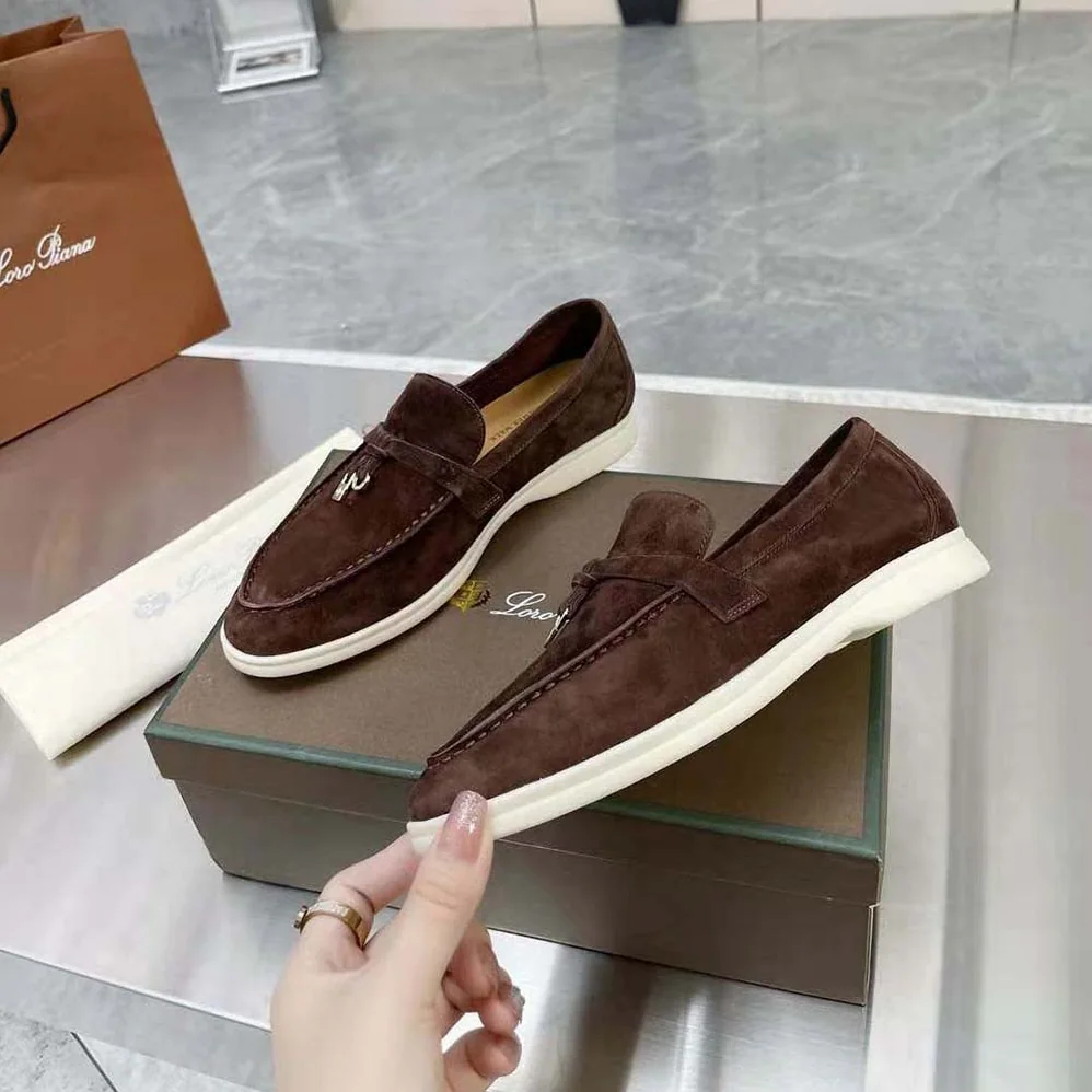 Loro Piana Summer Charms Walk Loafers for Unisex in Brown Loro Piana Summer Charms Walk Loafers for Unisex in Brown