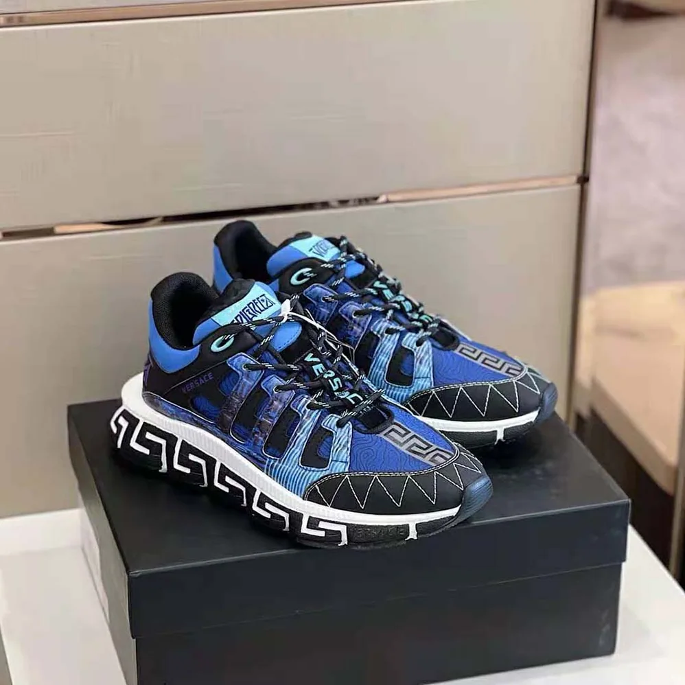 Versace Trigreca Coveted Sneaker Family for Women in Blue Versace Trigreca Coveted Sneaker Family for Women in Blue