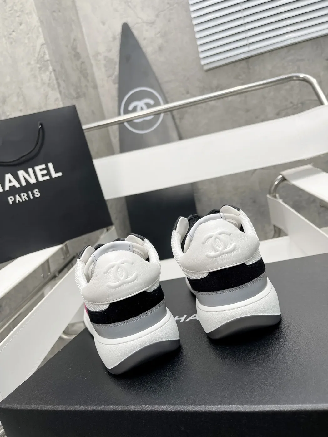 Chanel Sneakers White/Rosy , Shoes