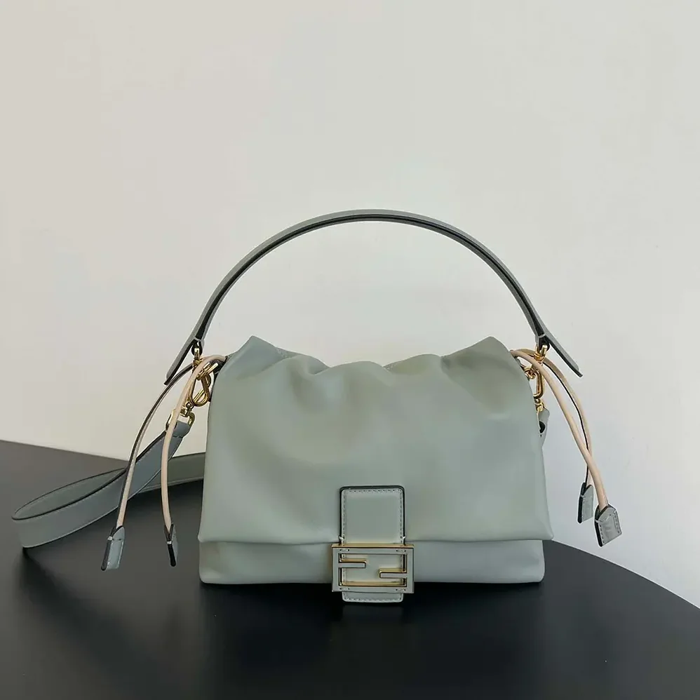 Fendi Mamma Baguette Small Matcha Green Nappa Leather Mini for Women in bag Fendi Mamma Baguette Small Matcha Green Nappa Leather Mini for Women in bag