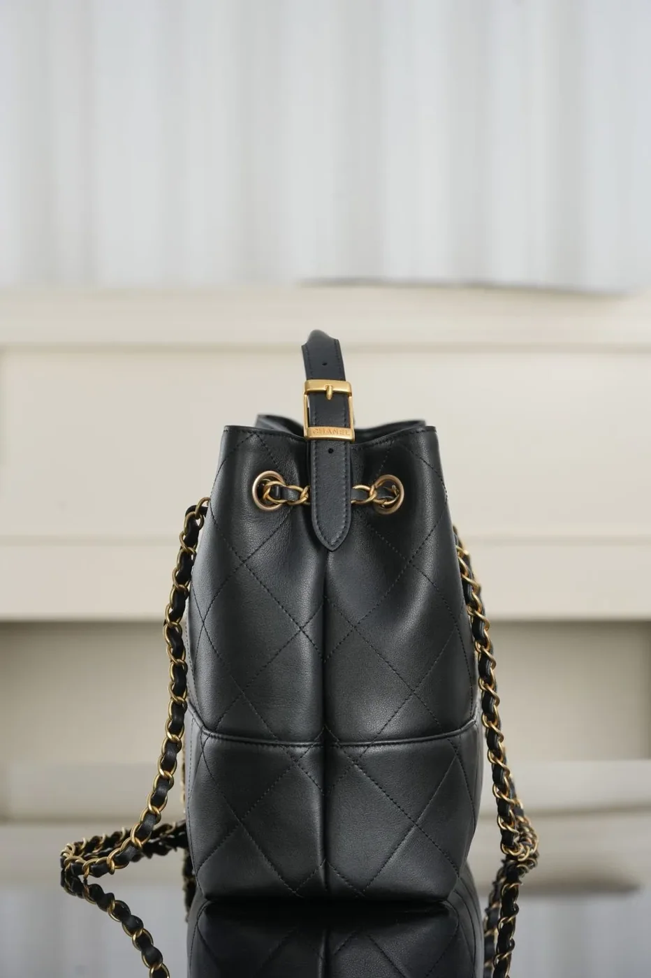 Chanel Shopping Small Tote Bag in Pink Gold Hardware