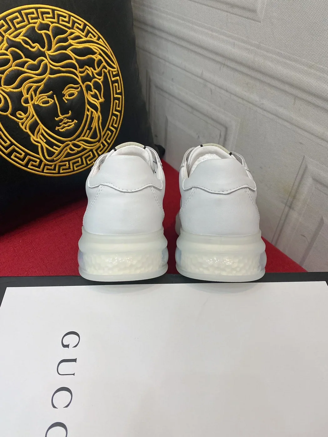 Gucci Sneaker With GG Gucci Print White for Men