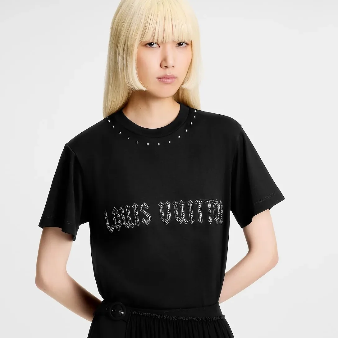 Louis Vuitton Stud T in Shirt Black