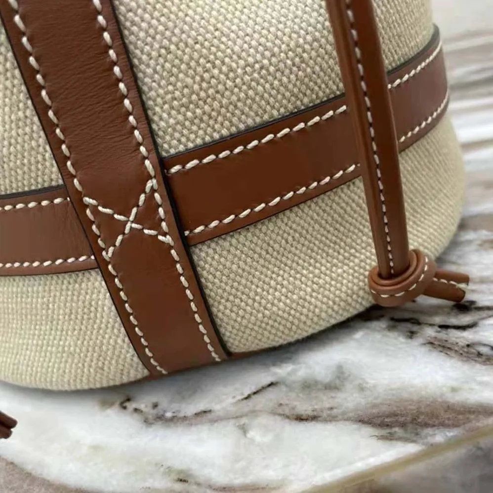 Celine Seau Marin in Textile and Calfskin for Women Celine Seau Marin in Textile and Calfskin for Women