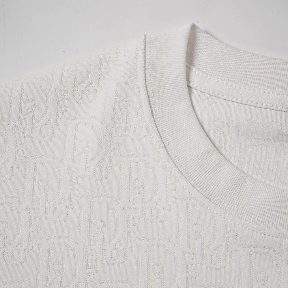 Dior Oblique T-Shirt Relaxed Fit White Cotton Jersey for Women Dior Oblique T-Shirt Relaxed Fit White Cotton Jersey for Women