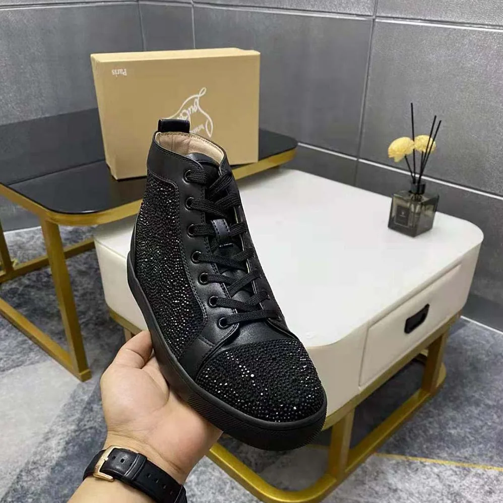 Christian Louboutin Louis Strass for Men in Black
