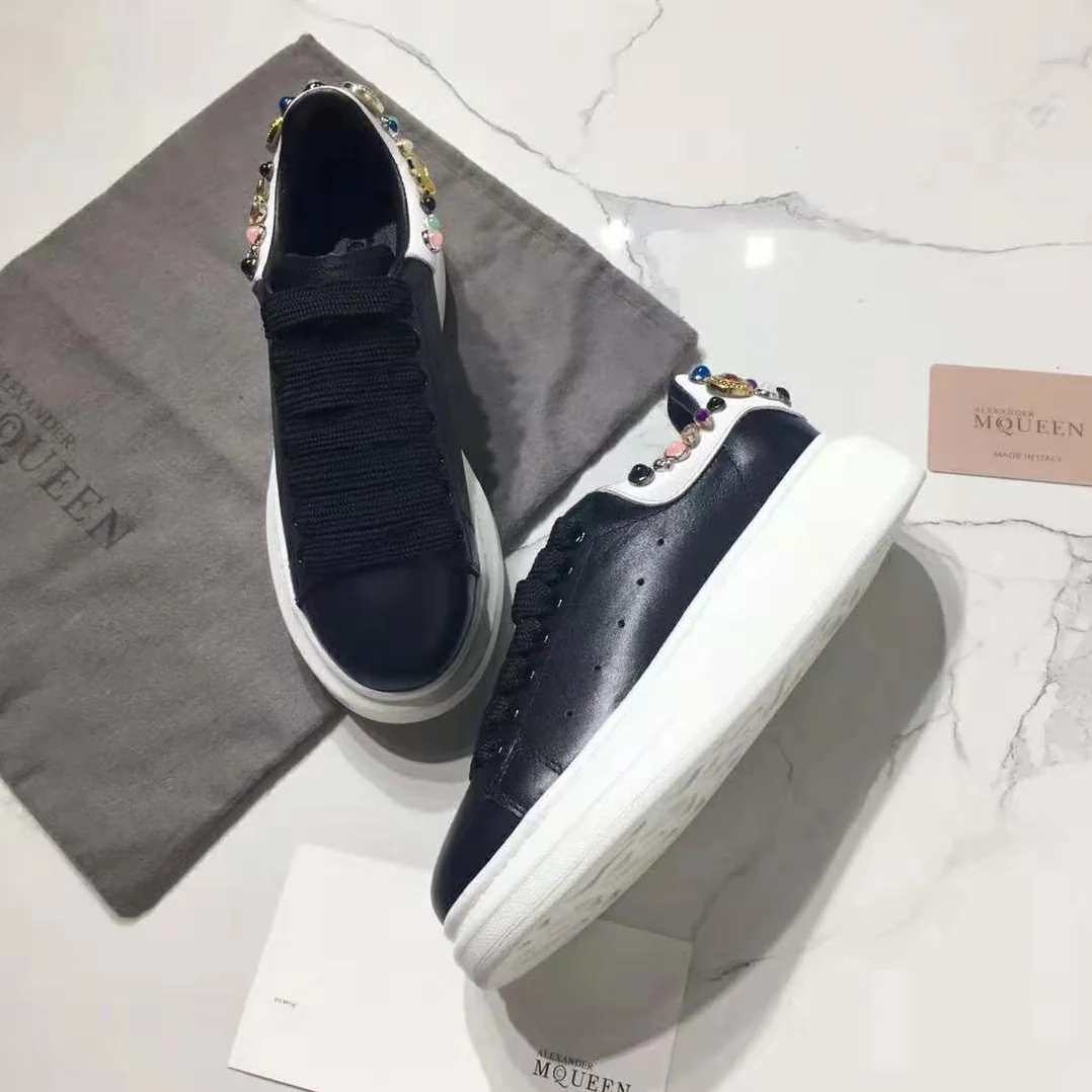 Alexander Mcqueen Oversized Sneaker Black Calf Leather Lace for Men in Up Sneaker