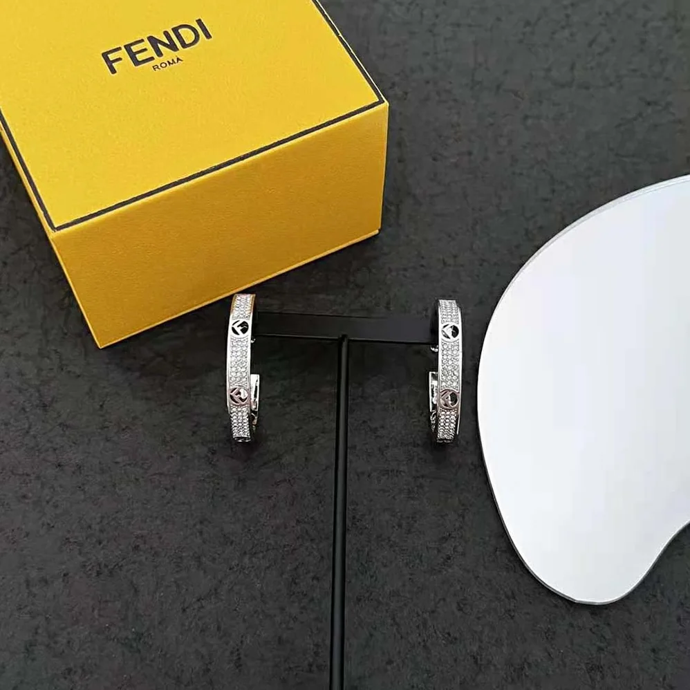 Fendi F Is Fendi Earrings Silver for Women in coloured Fendi F Is Fendi Earrings Silver for Women in coloured