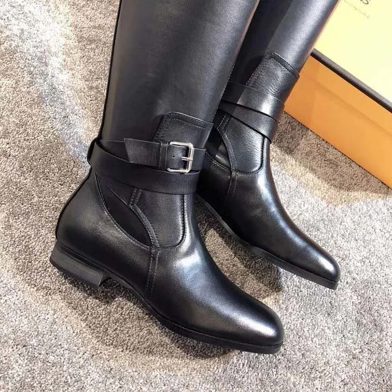 Hermes Shoes Soria Boot for Women in Black