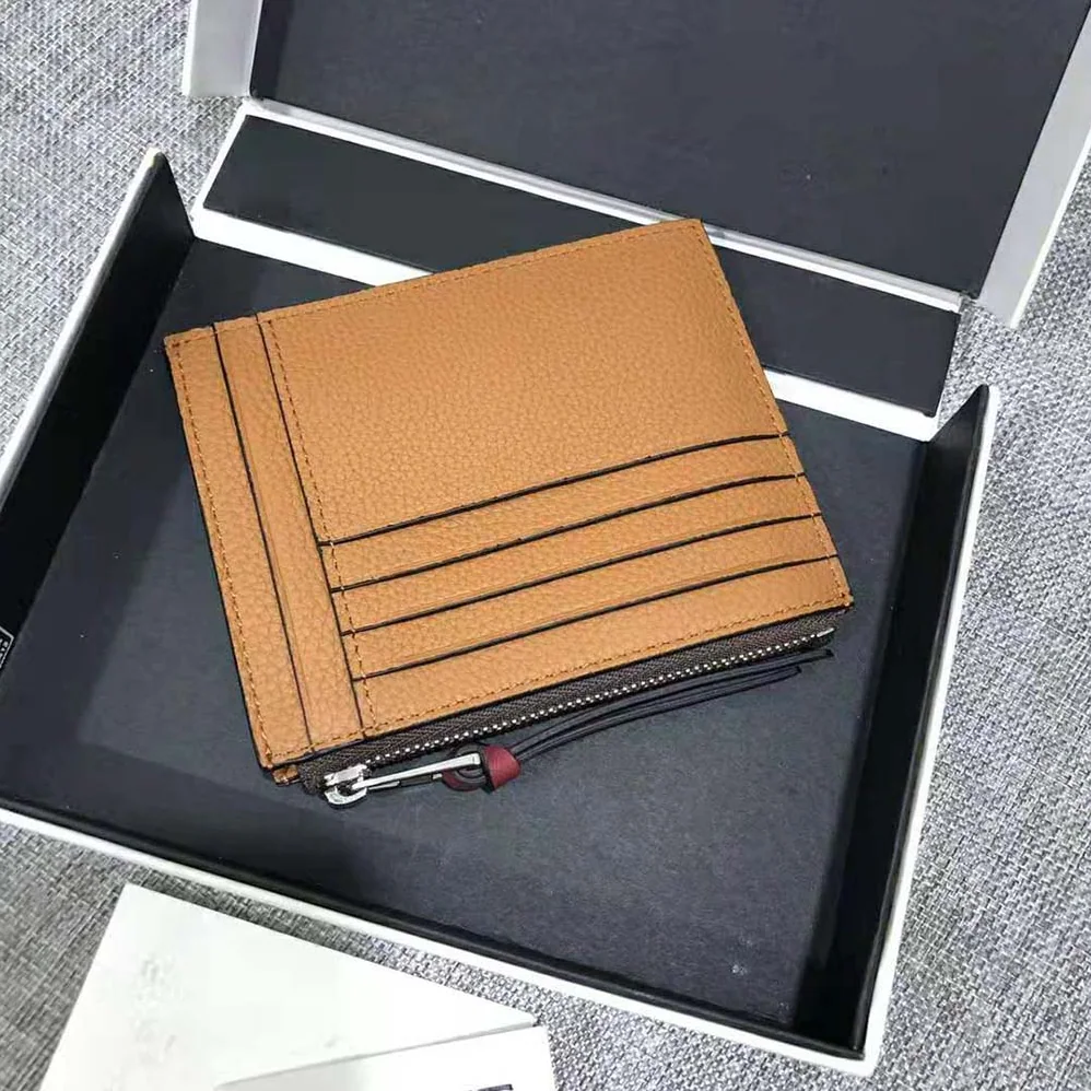 Loewe Coin Cardholder in Soft Grained Calfskin for Women in Brown Loewe Coin Cardholder in Soft Grained Calfskin for Women in Brown