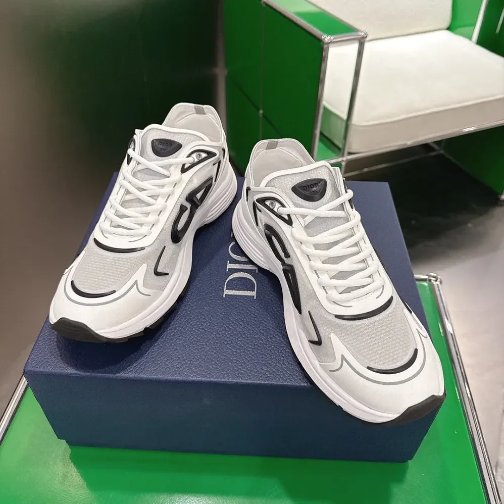Dior B30 Countdown Tech Sneaker White Semi-Transparent N3O Nylon for Unisex Dior B30 Countdown Tech Sneaker White Semi-Transparent N3O Nylon for Unisex
