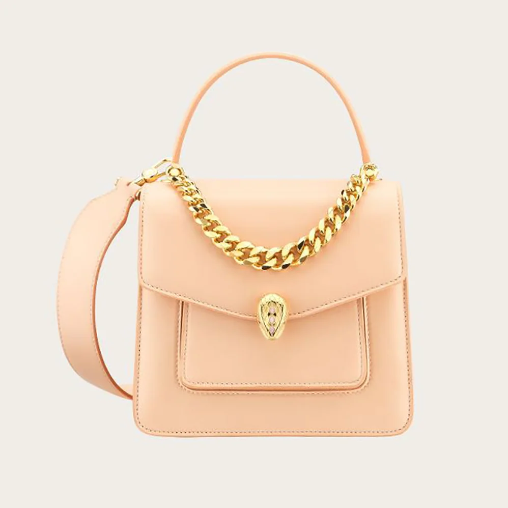 Bvlgari Serpenti Forever Top Handle Bag in Nappa Leather for Women in Pink Bvlgari Serpenti Forever Top Handle Bag in Nappa Leather for Women in Pink