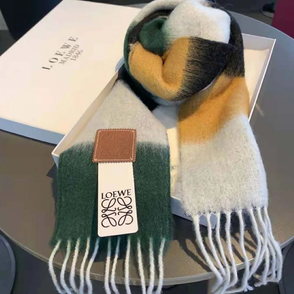 Loewe Stripe Scarf in Mohair for Women Loewe Stripe Scarf in Mohair for Women
