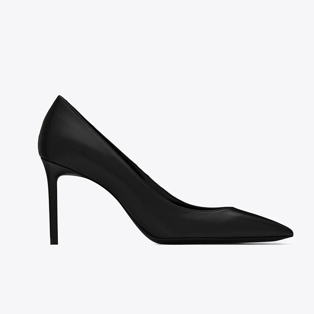 Saint Laurent YSL Anja Escarpin Pump in Smooth Leather for Women