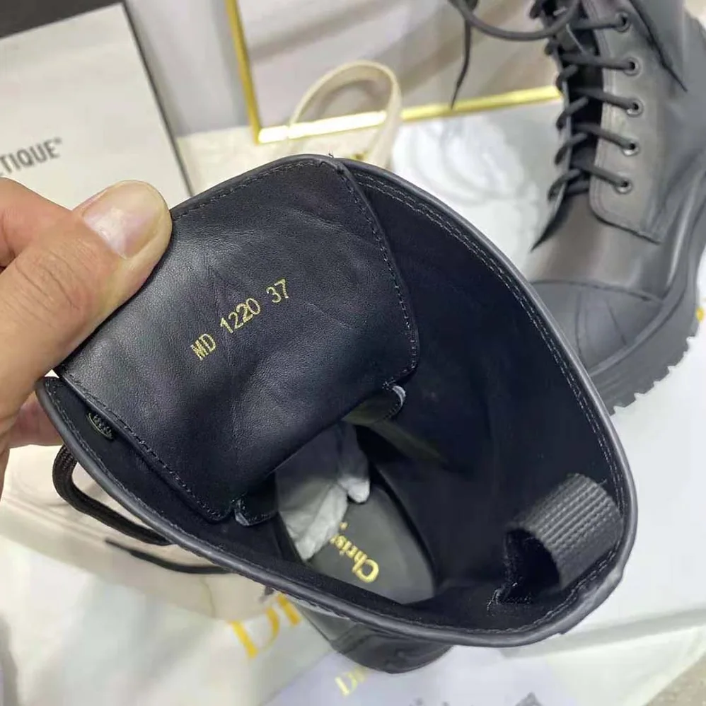 Dior Dioriron ankle Boot Black Rubber and Calfskin for Women