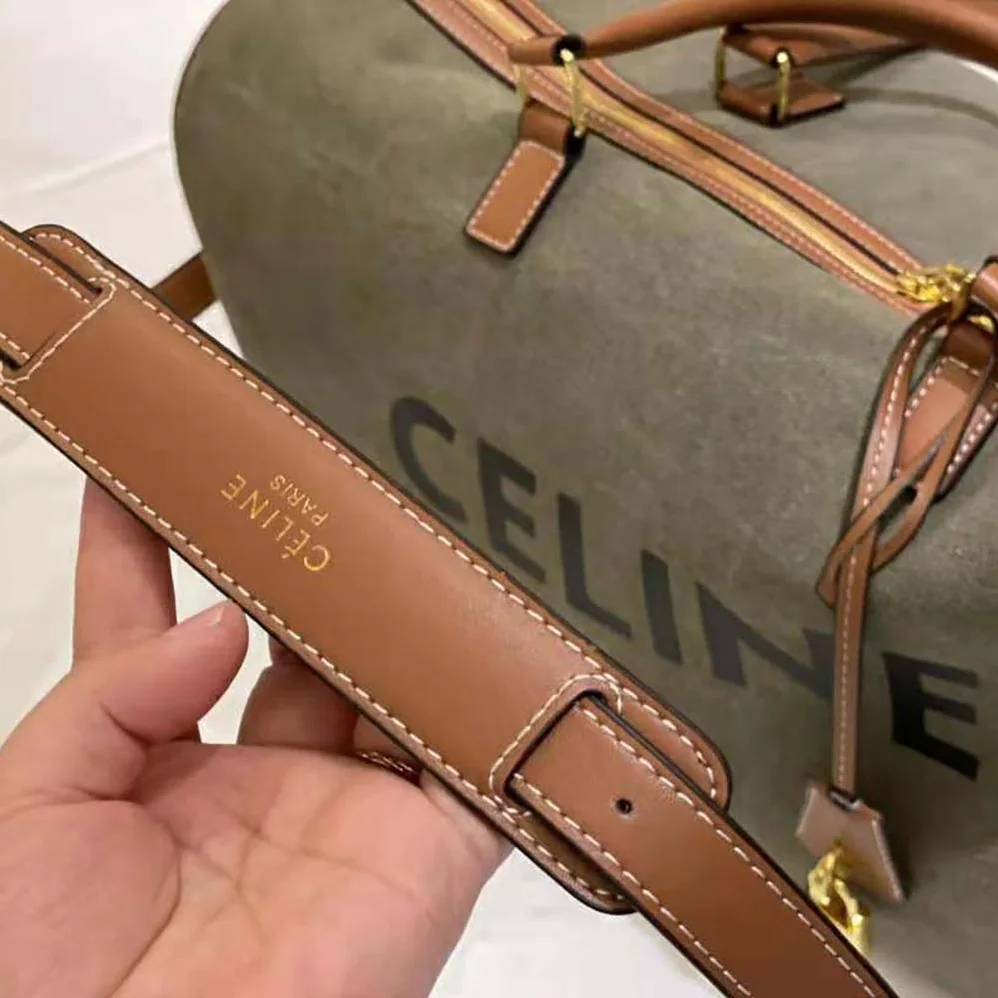 Celine Large Voyage Bag in Textile with Celine Print and Calfskin for Women Celine Large Voyage Bag in Textile with Celine Print and Calfskin for Women