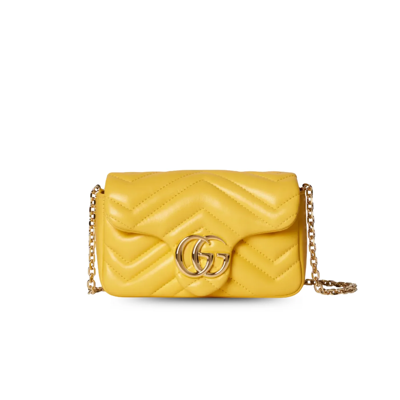 Gucci Marmont Mini Shoulder Bag in Yellow Gold Hardware Gucci Marmont Mini Shoulder Bag in Yellow Gold Hardware