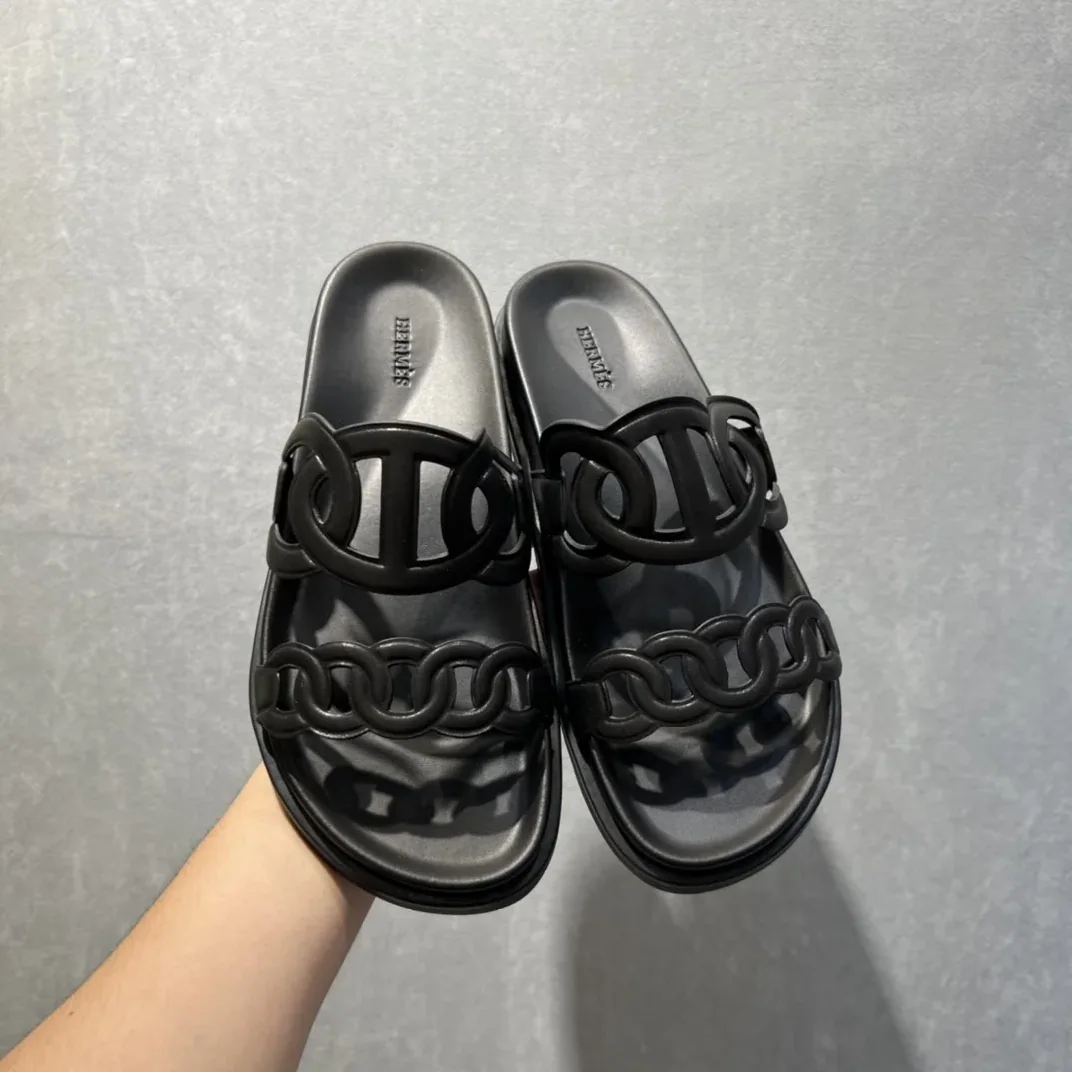 Hermes Extra Sandals Black