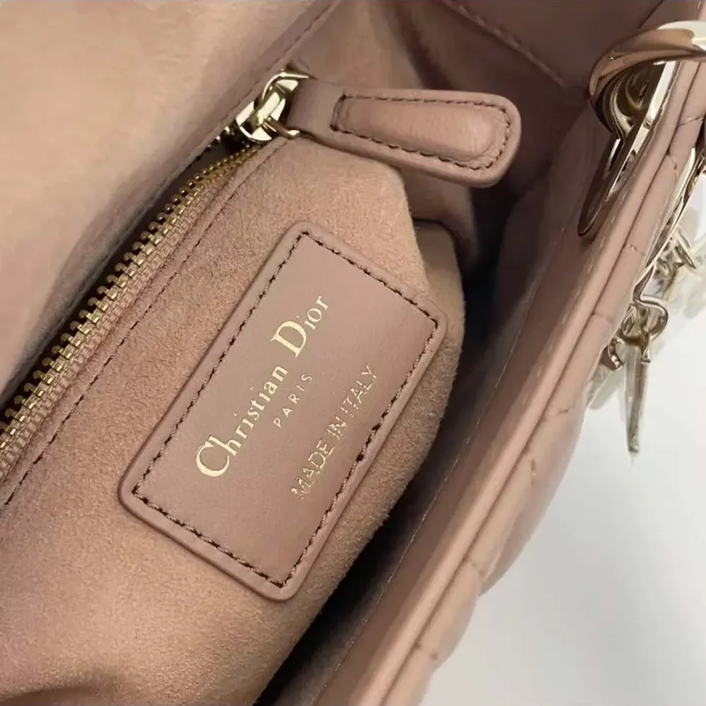 Dior Mini Lady Dior Bag Blush Cannage Lambskin for Women Dior Mini Lady Dior Bag Blush Cannage Lambskin for Women