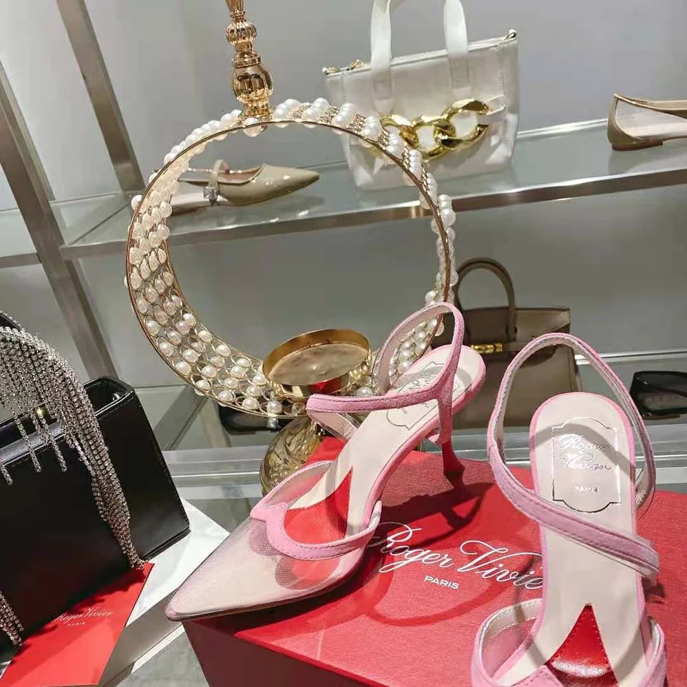 Roger Vivier I Love Vivier Slingback Pumps in PVC for Women in Pink