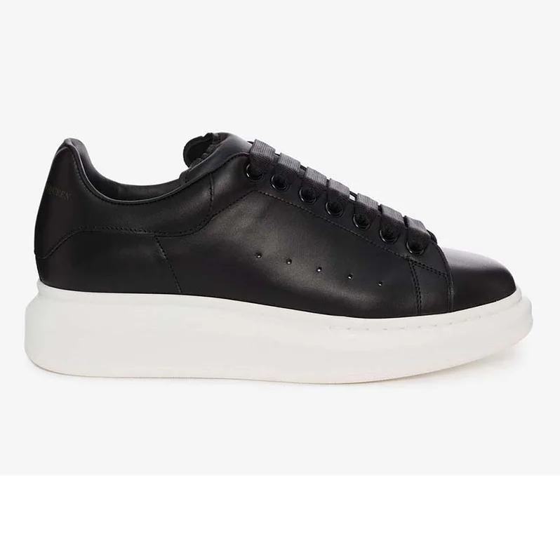 Alexander Mcqueen Oversized Sneaker with Black Matte Calf Leather for Unisex Alexander Mcqueen Oversized Sneaker with Black Matte Calf Leather for Unisex