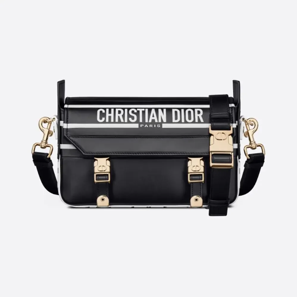Dior Small Diorcamp Bag Black and White Smooth Calfskin for Women Dior Small Diorcamp Bag Black and White Smooth Calfskin for Women
