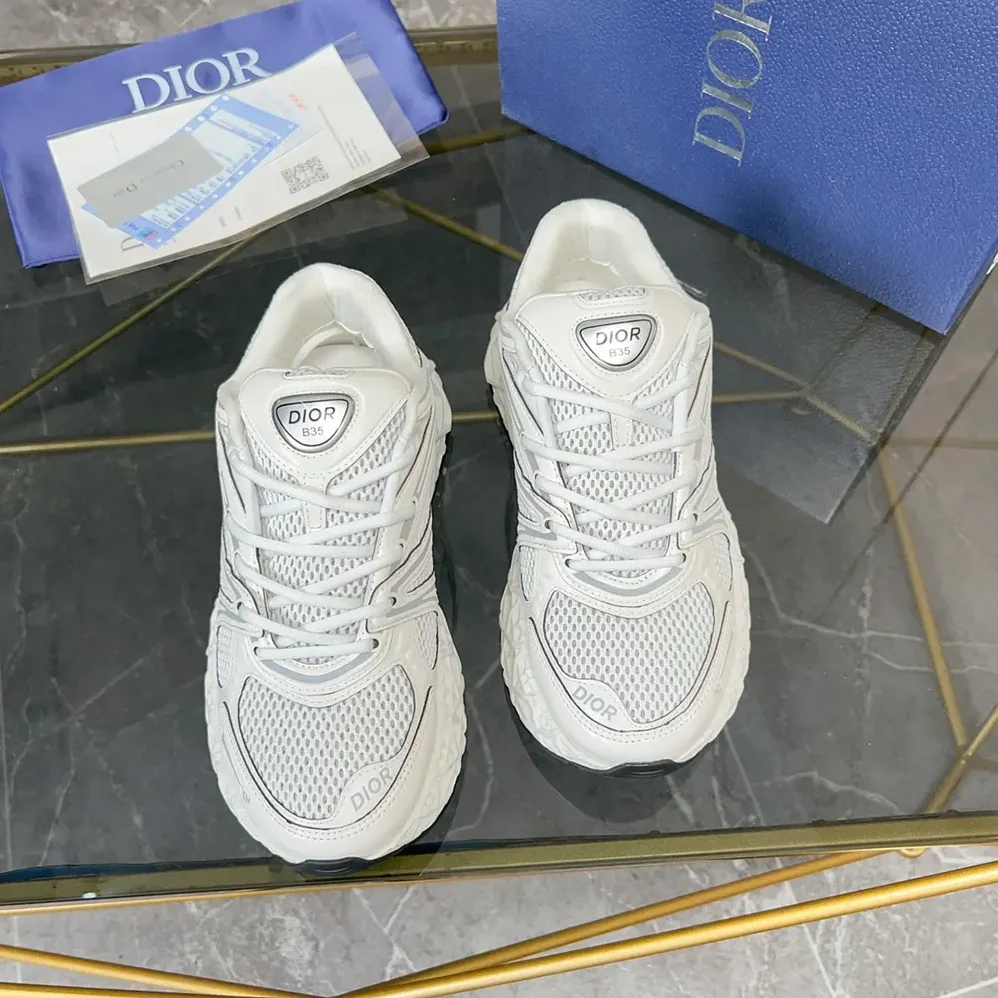 Dior B35 NXXT Sneaker White Technical Fabric and White Technical Mesh for Men