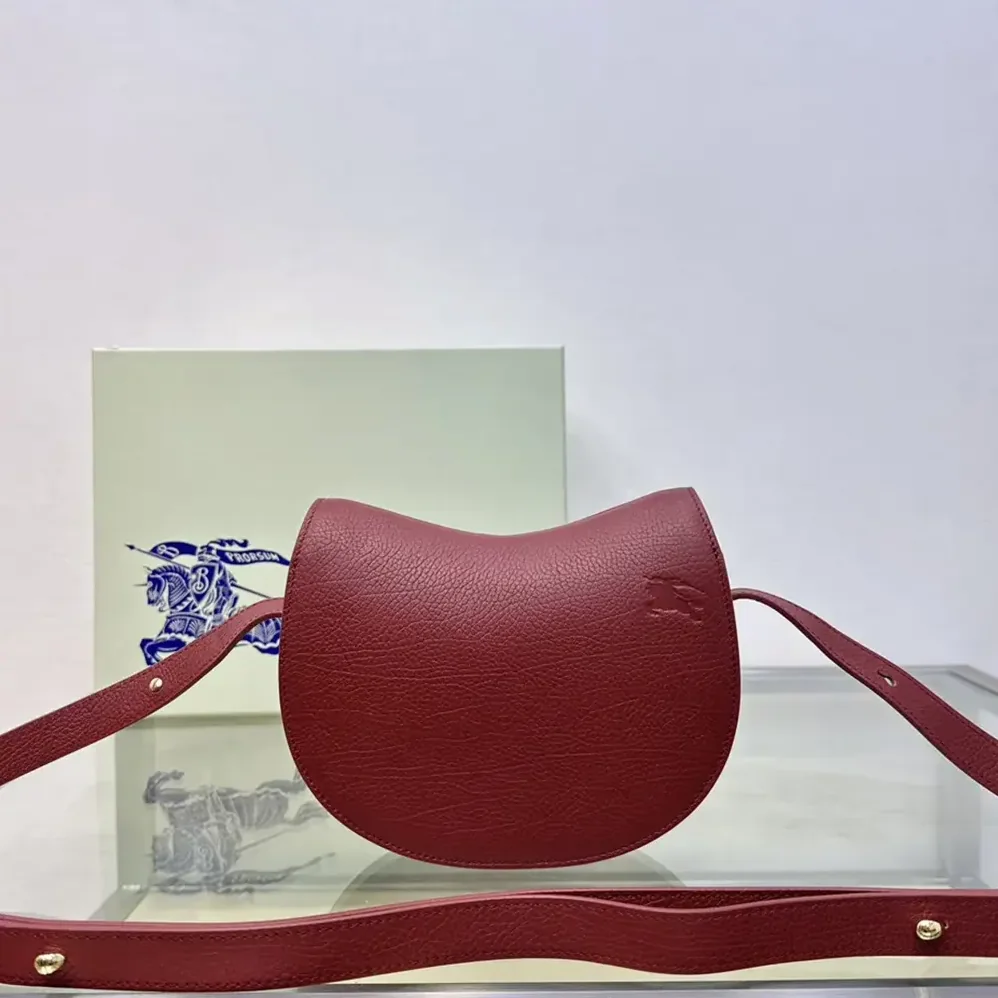 Burberry Mini Rocking Horse Bag for Women in Maroon Burberry Mini Rocking Horse Bag for Women in Maroon