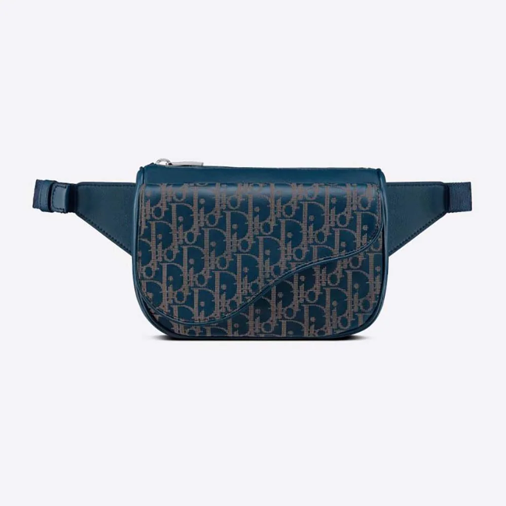 Dior World Tour Saddle Belt Bag Dior Oblique Galaxy Leather for Men in Navy Dior World Tour Saddle Belt Bag Dior Oblique Galaxy Leather for Men in Navy