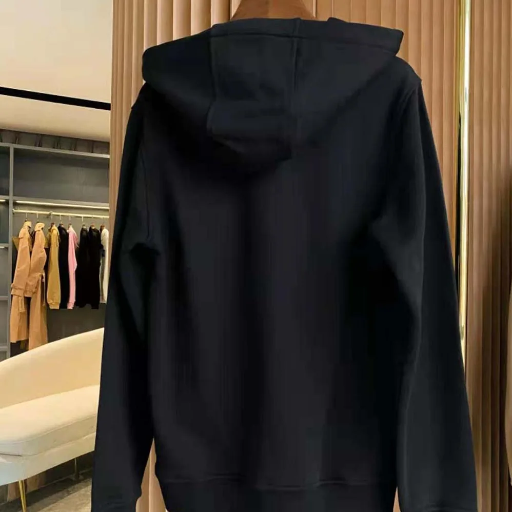 Burberry Monogram Motif Cotton Hoodie for Women in Black